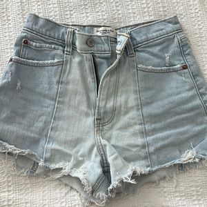 Abercrombie shorts the cutoff high rise